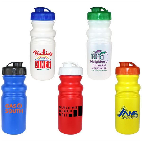 DA66020 20 OZ. Cycle Bottle With Flip Top Cap And Custom Imprint